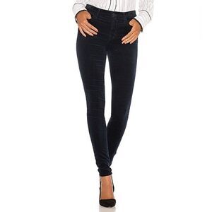 CLEARANCE - J Brand Maria High Rise Skinny Velveteen Pants in Dark Iris